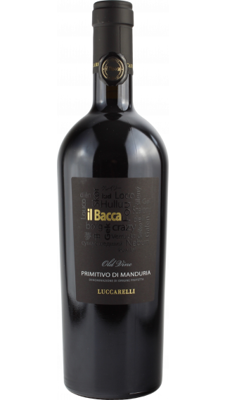 Bottle of Luccarelli Il Bacca Old Vines Primitivo di Manduria 2016 wine 750 ml