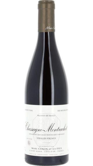 Bottle of Marc Colin et Fils Chassagne Montrachet Vieilles Vignes Rouge 2021 wine 750 ml