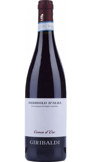 Bottle of Mario Giribaldi Conca d'Oro Nebbiolo d'Alba 2018 wine 750 ml