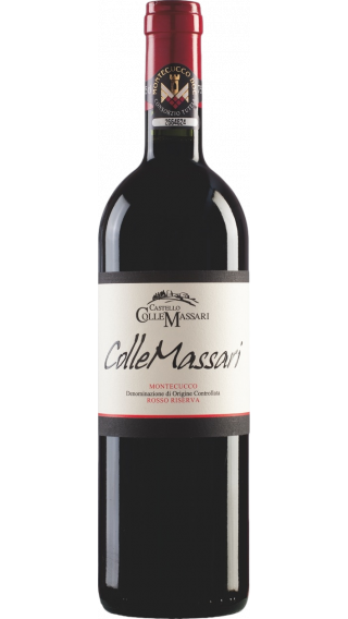 Bottle of ColleMassari Montecucco Rosso Riserva 2018 wine 750 ml
