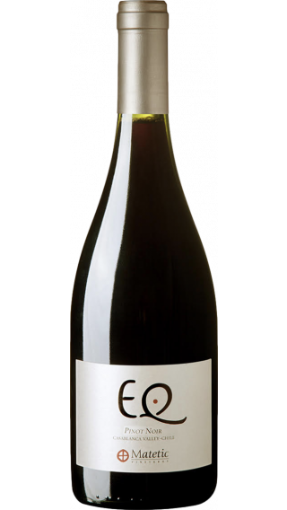 Bottle of Matetic EQ Pinot Noir 2014 wine 750 ml