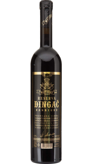 Bottle of Matusko Dingac Reserva 2016 wine 750 ml