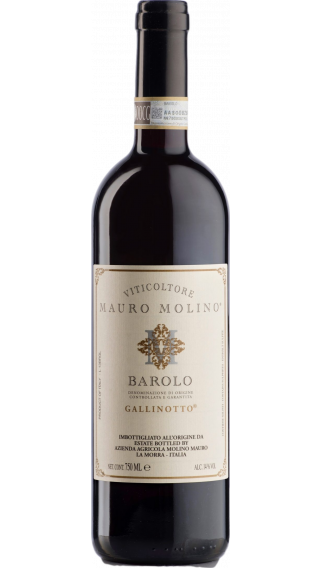 Bottle of Mauro Molino Barolo Gallinotto 2016 wine 750 ml
