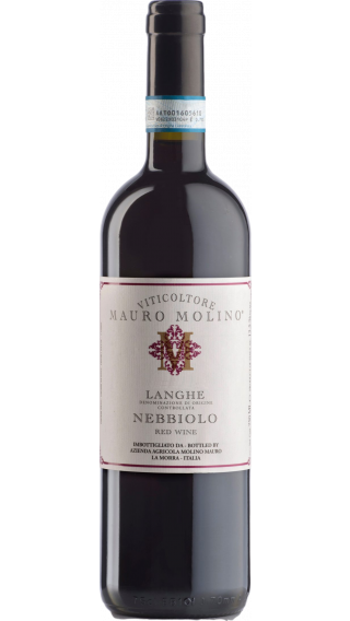 Bottle of Mauro Molino Langhe Nebbiolo 2020 wine 750 ml