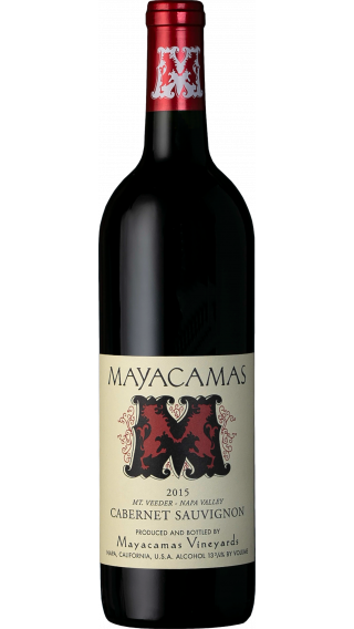 Bottle of Mayacamas Cabernet Sauvignon 2015 wine 750 ml