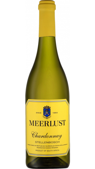 Bottle of Meerlust Chardonnay 2021 wine 750 ml