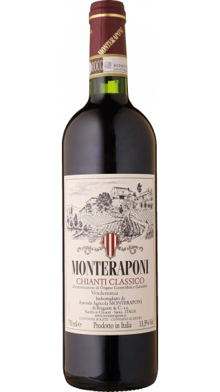 Bottle of Monteraponi Chianti Classico 2021 wine 750 ml