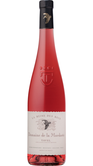 Bottle of Mordoree Tavel Rose La Reine des Bois 2021 wine 750 ml