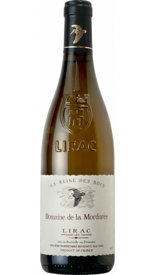 Bottle of Mordoree Lirac Blanc La Reine des Bois 2021 wine 750 ml
