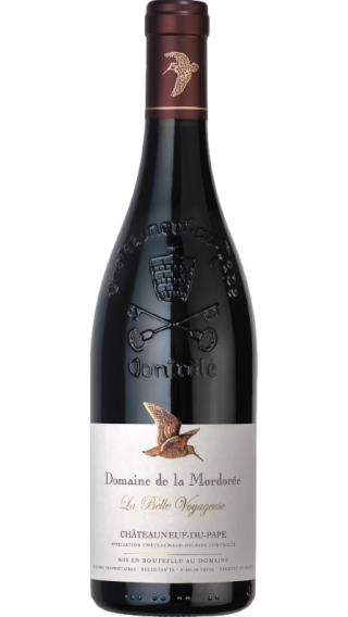 Bottle of Mordoree Chateauneuf du Pape La Dame Voyageuse 2021 wine 750 ml
