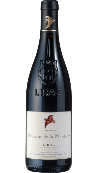 Bottle of Mordoree Lirac La Dame Rousse 2021 wine 750 ml