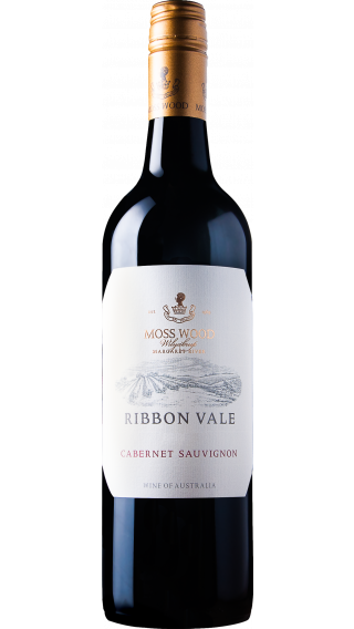 Bottle of Moss Wood Ribbon Vale Vineyard Cabernet Sauvignon 2019 wine 750 ml