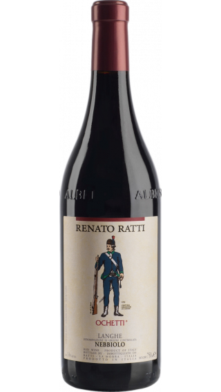 Bottle of Renato Ratti Langhe Nebbiolo Ochetti 2017 wine 750 ml