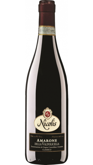 Bottle of Nicolis Amarone della Valpolicella 2013 wine 750 ml