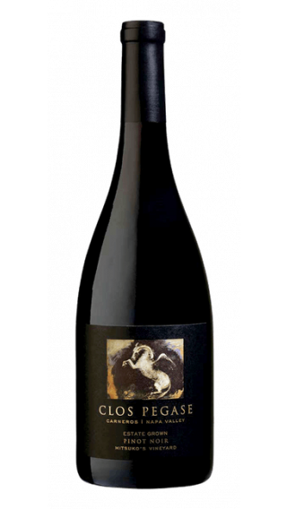Bottle of Clos Pegase Mitsuko's Vineyard Pinot Noir 2018 wine 750 ml