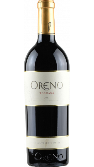 Bottle of Sette Ponti Oreno 2017 wine 750 ml