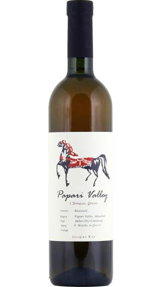 Bottle of Papari Valley 3 Qvevri Terraces Rkatsiteli 2022 wine 750 ml