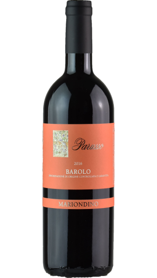 Bottle of Parusso Barolo Mariondino 2019 wine 750 ml