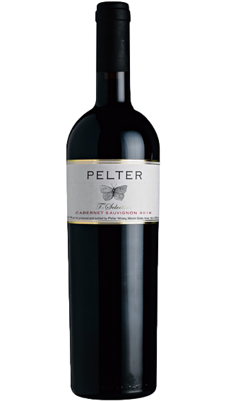 Bottle of Pelter T Selection Cabernet Sauvignon 2017 wine 750 ml