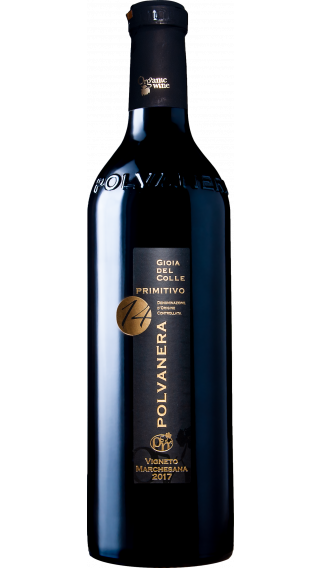 Bottle of Polvanera 14 Primitivo 2017 wine 750 ml
