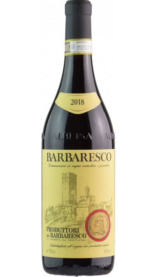 Bottle of Produttori del Barbaresco Barbaresco 2018 wine 750 ml