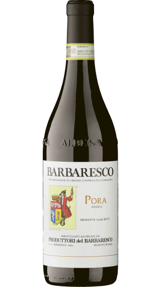 Bottle of Produttori del Barbaresco Barbaresco Riserva Pora 2019 wine 750 ml