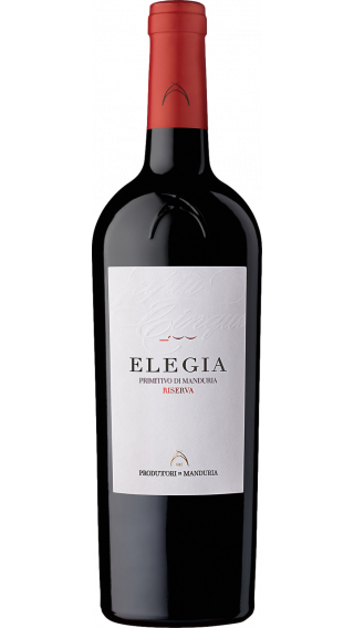 Bottle of Produttori Vini Manduria Elegia Primitivo di Manduria Riserva 2016 wine 750 ml