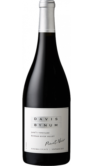 Bottle of Davis Bynum Jane's Vineyard Pinot Noir 2017 wine 750 ml