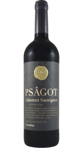 Bottle of Psagot Cabernet Sauvignon 2019 wine 750 ml