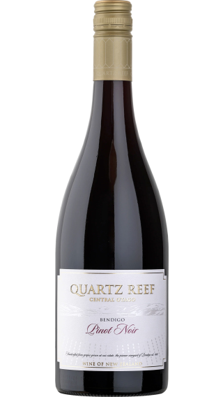 Bottle of Quartz Reef Single Vineyard Pinot Noir 2020 wine 750 ml