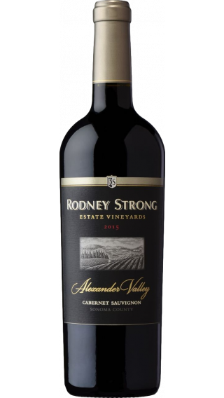 Bottle of Rodney Strong Alexander Valley Estate Cabernet Sauvignon 2018 wine 750 ml