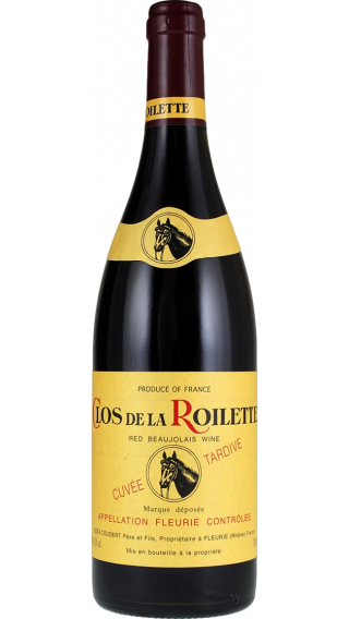 Bottle of Clos de la Roilette Fleurie Cuvee Tardive 2021 wine 750 ml
