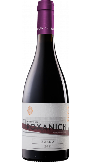 Bottle of Roxanich Merlot 2011 wine 750 ml