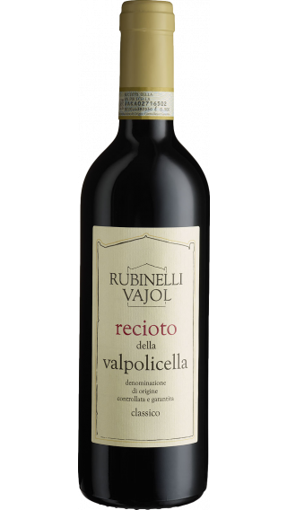 Bottle of Rubinelli Vajol Recioto della Valpolicella Classico 2015 wine 500 ml