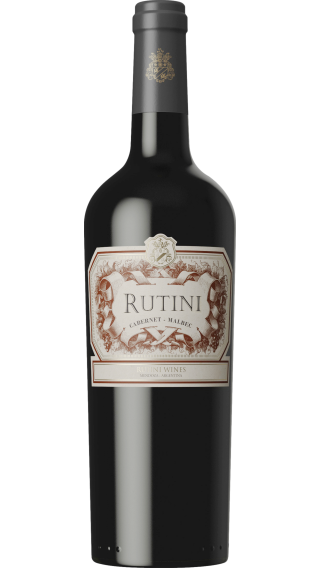Bottle of Rutini Cabernet Malbec 2020 wine 750 ml