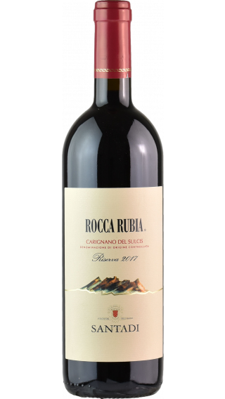 Bottle of Santadi Carignano del Sulcis Rocca Rubia Riserva 2017 wine 750 ml