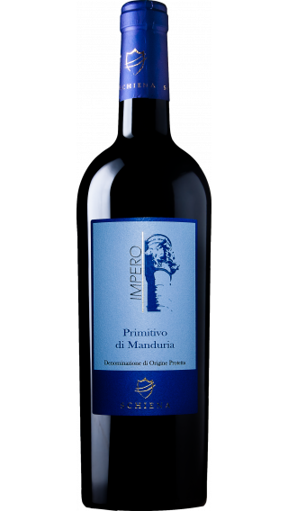 Bottle of Schiena Impero Primitivo Di Manduria 2018 wine 750 ml