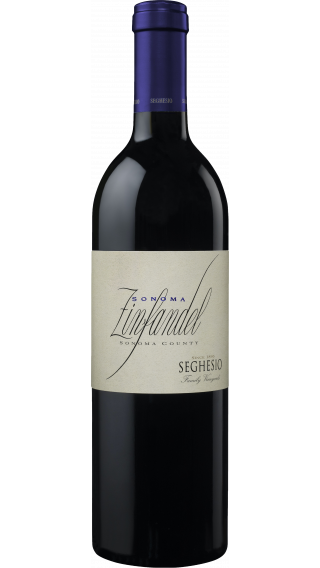 Bottle of Seghesio Sonoma Zinfandel 2016 wine 750 ml