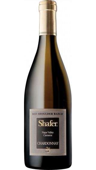 Bottle of Shafer Red Shoulder Ranch Chardonnay 2018 wine 750 ml
