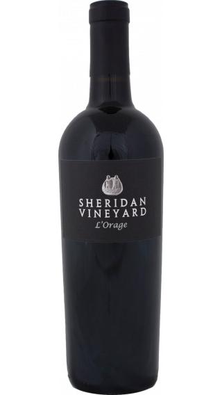 Bottle of Sheridan Vineyard L'Orage 2018 wine 750 ml