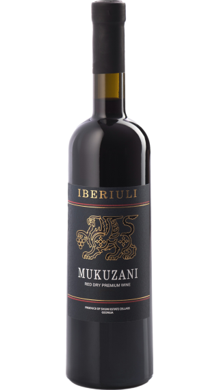Bottle of Shumi Iberiuli Mukuzani 2022 wine 750 ml