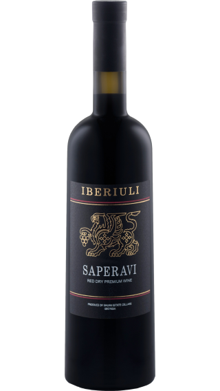 Bottle of Shumi Iberiuli Saperavi 2022 wine 750 ml