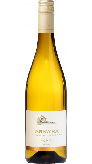 Bottle of Skouras Almyra Chardonnay 2021 wine 750 ml