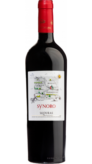 Bottle of Skouras Synoro 2018 wine 750 ml