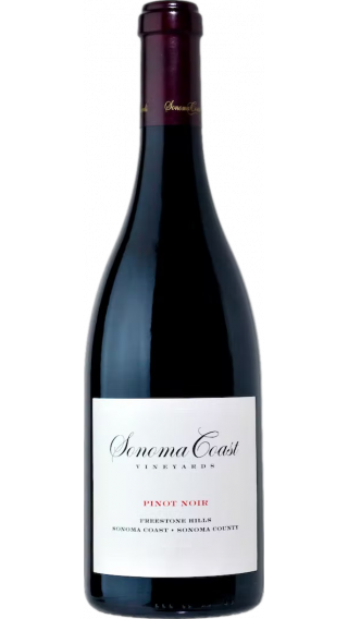 Bottle of Sonoma Coast Vineyards SCV Freestone Hills Pinot Noir 2017 wine 750 ml