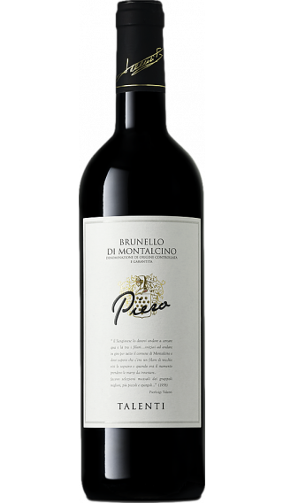 Bottle of Talenti Piero Brunello di Montalcino 2017 wine 750 ml