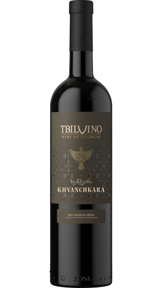 Bottle of Tbilvino Khvanchkara 2021 wine 750 ml