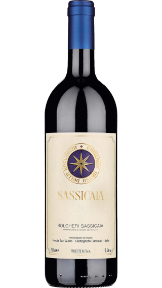 Bottle of Tenuta San Guido Sassicaia 2021 wine 750 ml