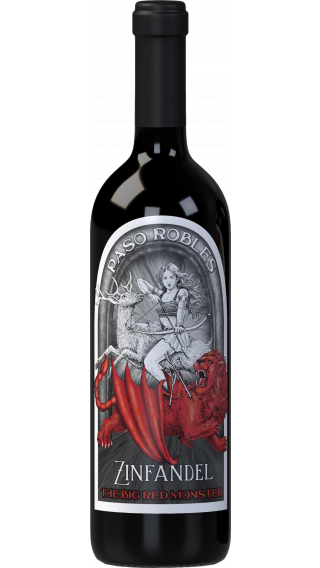Bottle of The Big Red Monster Zinfandel wine 750 ml