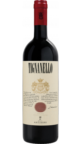 Bottle of Antinori Tignanello 2016 wine 750 ml